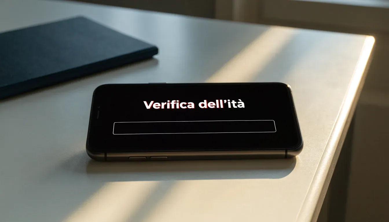 Un foglio di concessione in carta con un timbro rosso, appoggiato su una scrivania di legno accanto a una penna
