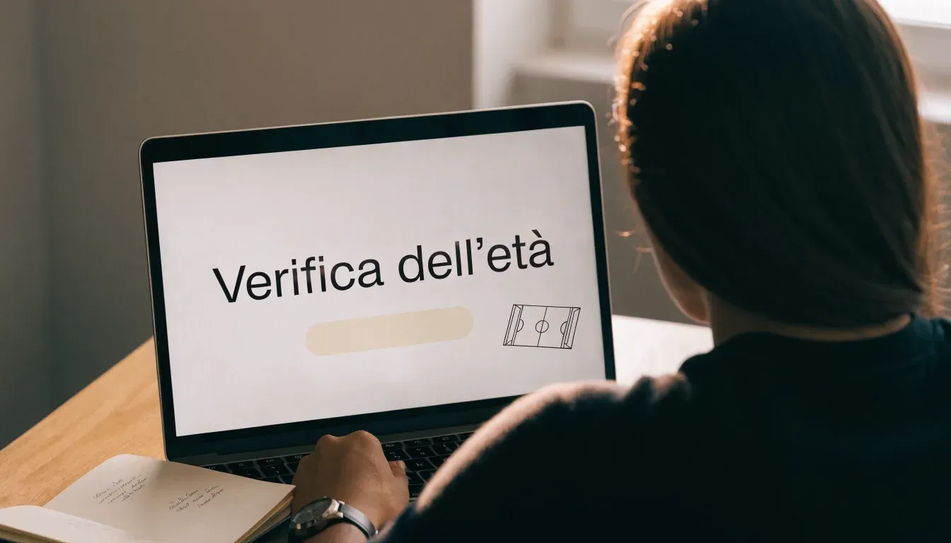 Un foglio di concessione in carta con un timbro rosso, appoggiato su una scrivania di legno accanto a una penna