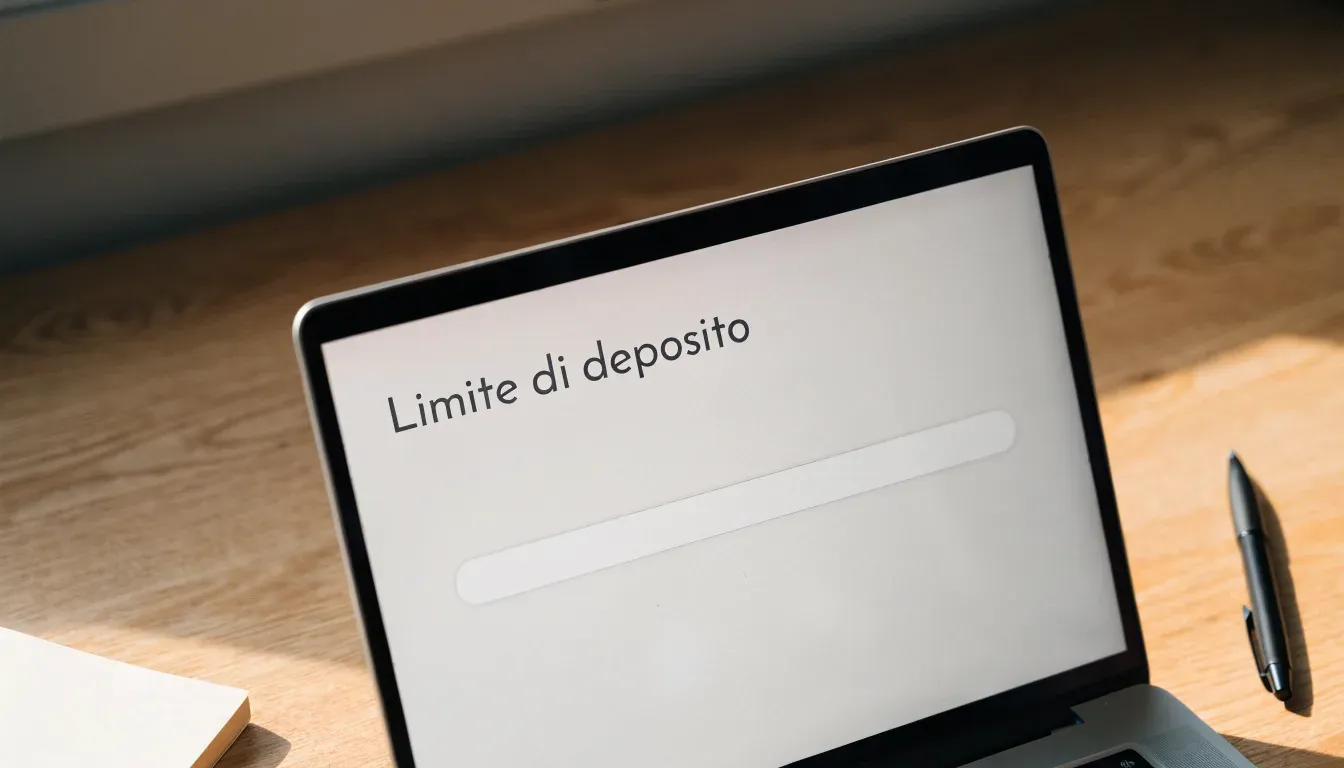 Un foglio di concessione in carta con un timbro rosso, appoggiato su una scrivania di legno accanto a una penna