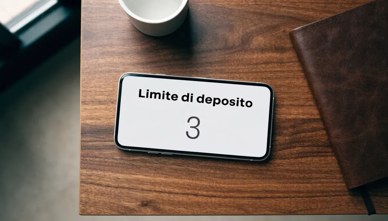 Un foglio di concessione in carta con un timbro rosso, appoggiato su una scrivania di legno accanto a una penna