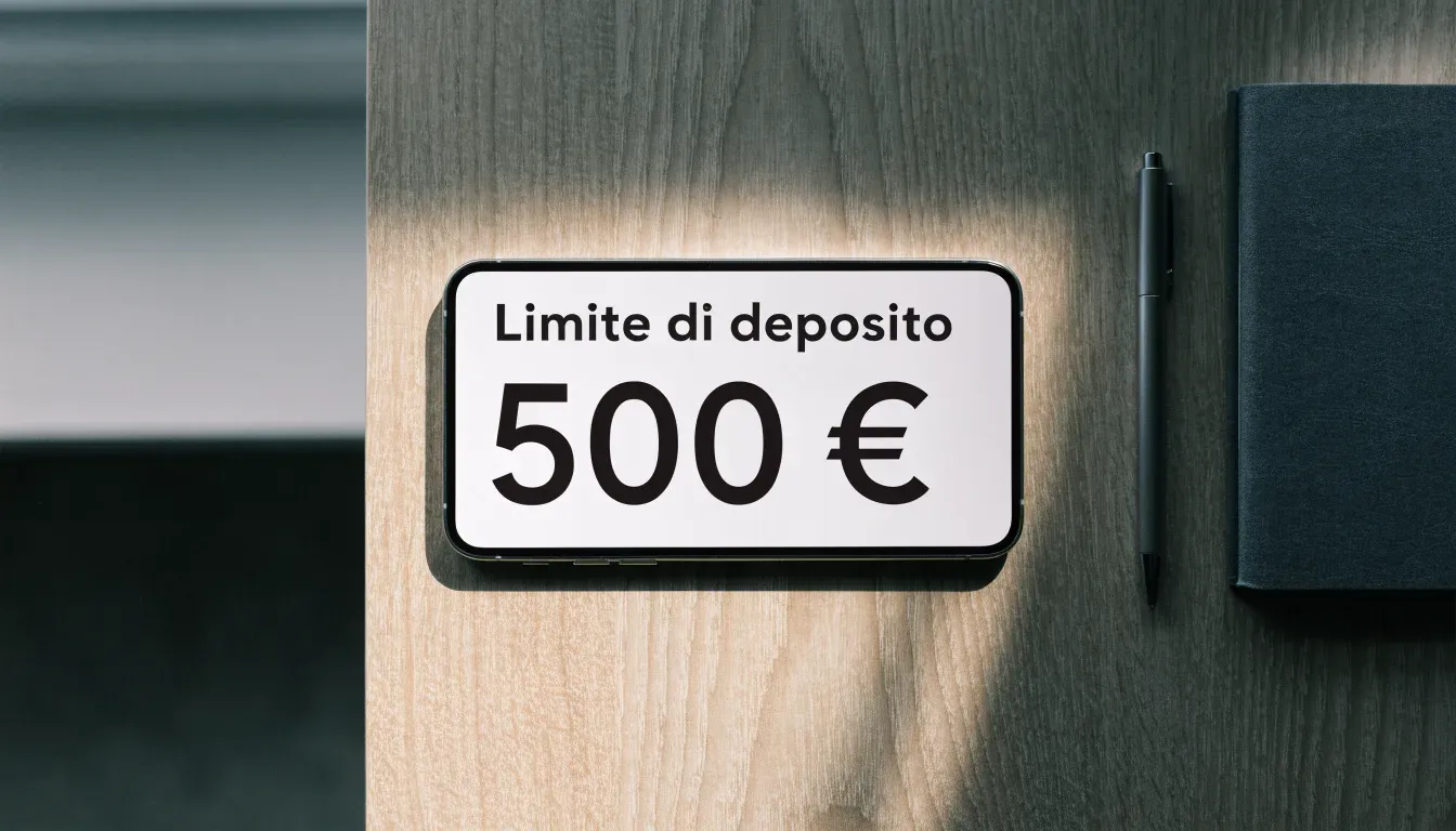 Un foglio di concessione in carta con un timbro rosso, appoggiato su una scrivania di legno accanto a una penna